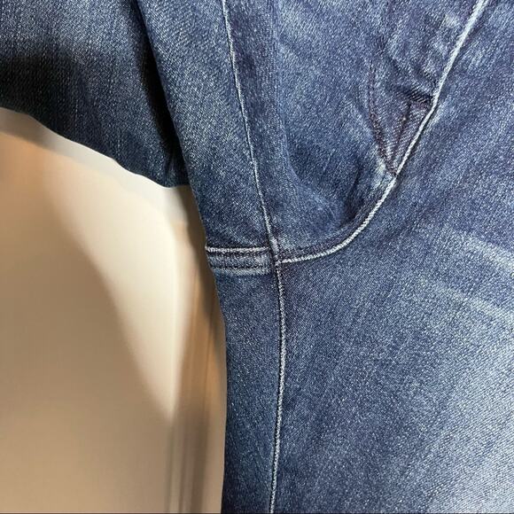 3X1 NYC Delta Dark Wash Distressed High Waisted Skinny Jeans Size 26 - Picture 4 of 8